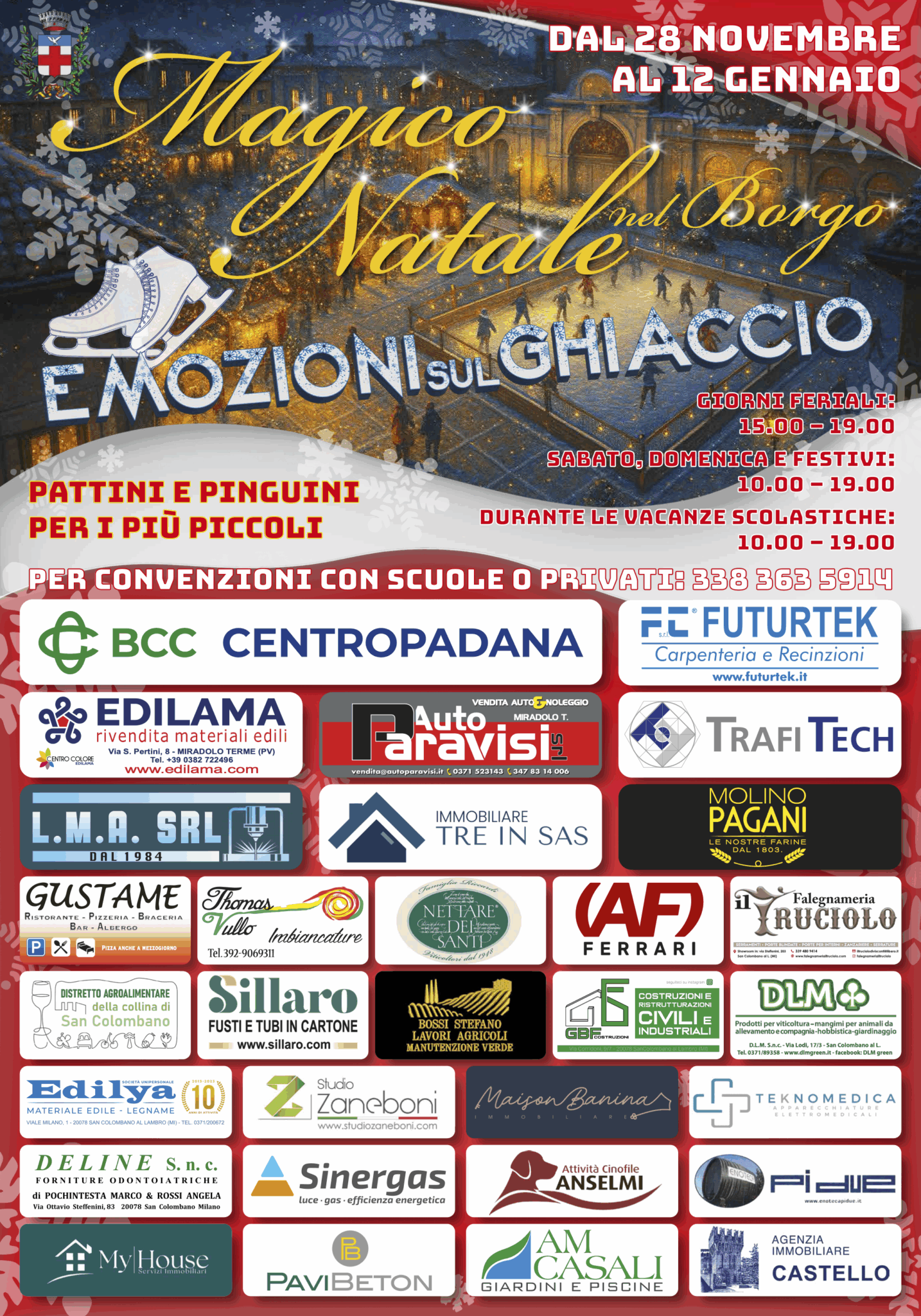 Pattinaggio volantino sponsor